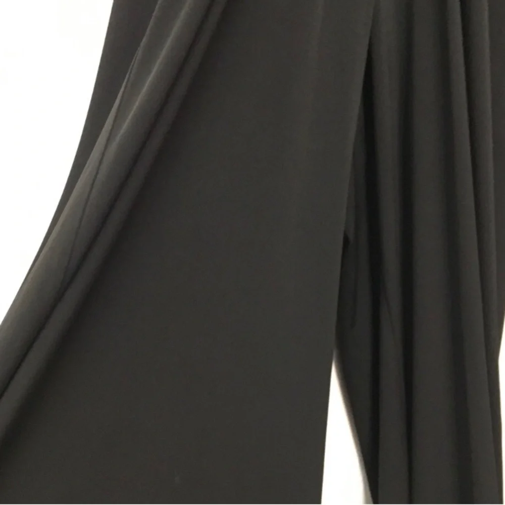 Eliza J Twist Front Wide Leg Stretch Jumpsuit 14 Black Formal Evening Party - Picture 9 of 14